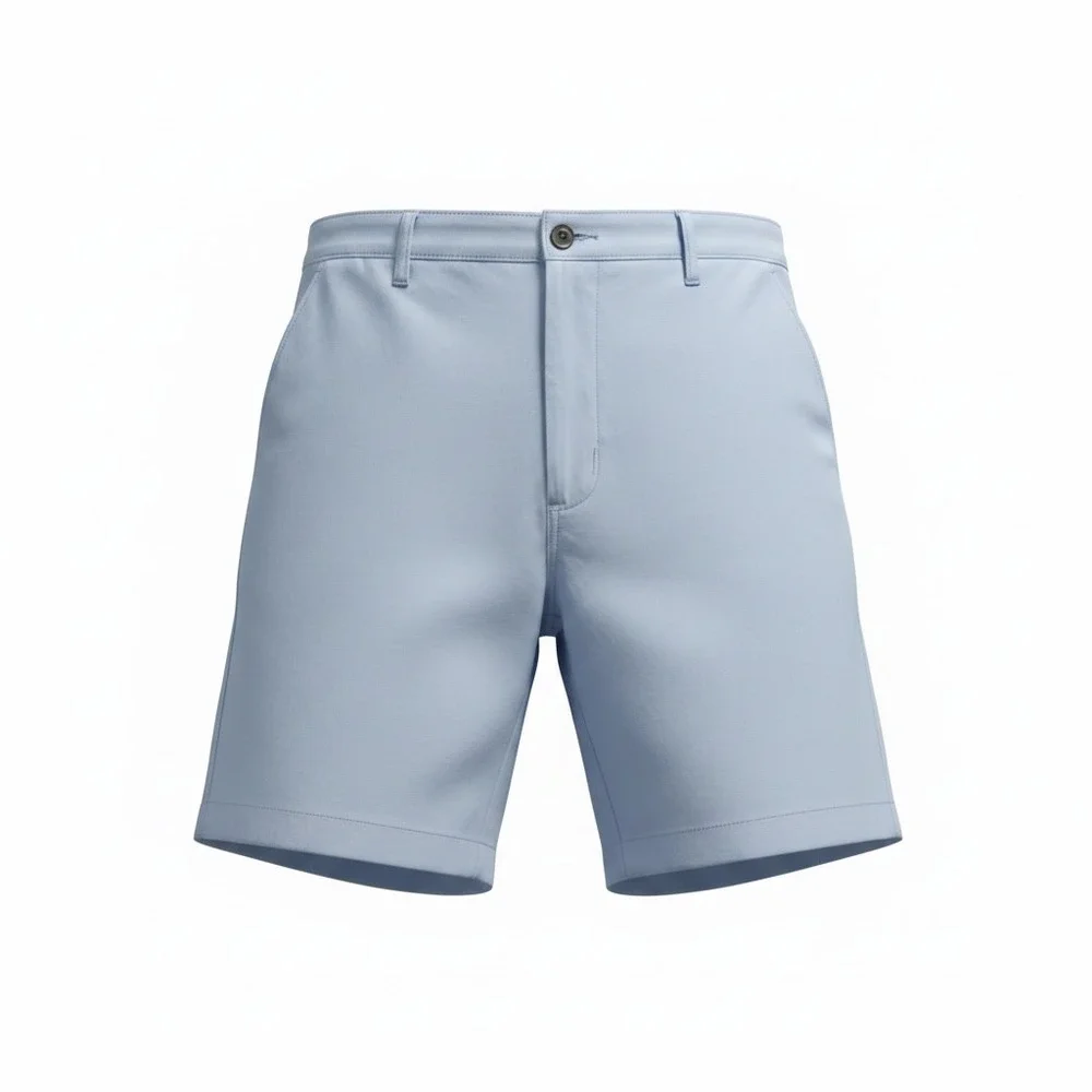 Saddlebred Mens Comfort Flex 7 Inseam Flat Front Shorts Jazz Blue Size 36 NWT
